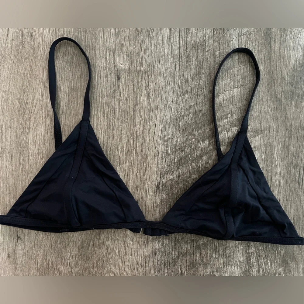 Frankie’s Bikinis Black Triangle Bikini Top